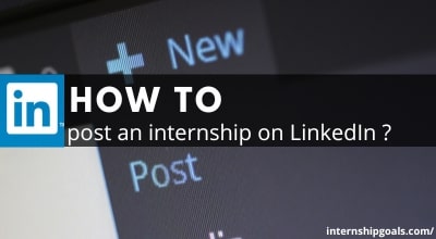 how to post internship on LinkedIn